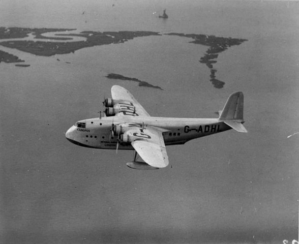 imperial airways g-adhl shorts s23 empire canopus 0914-0034